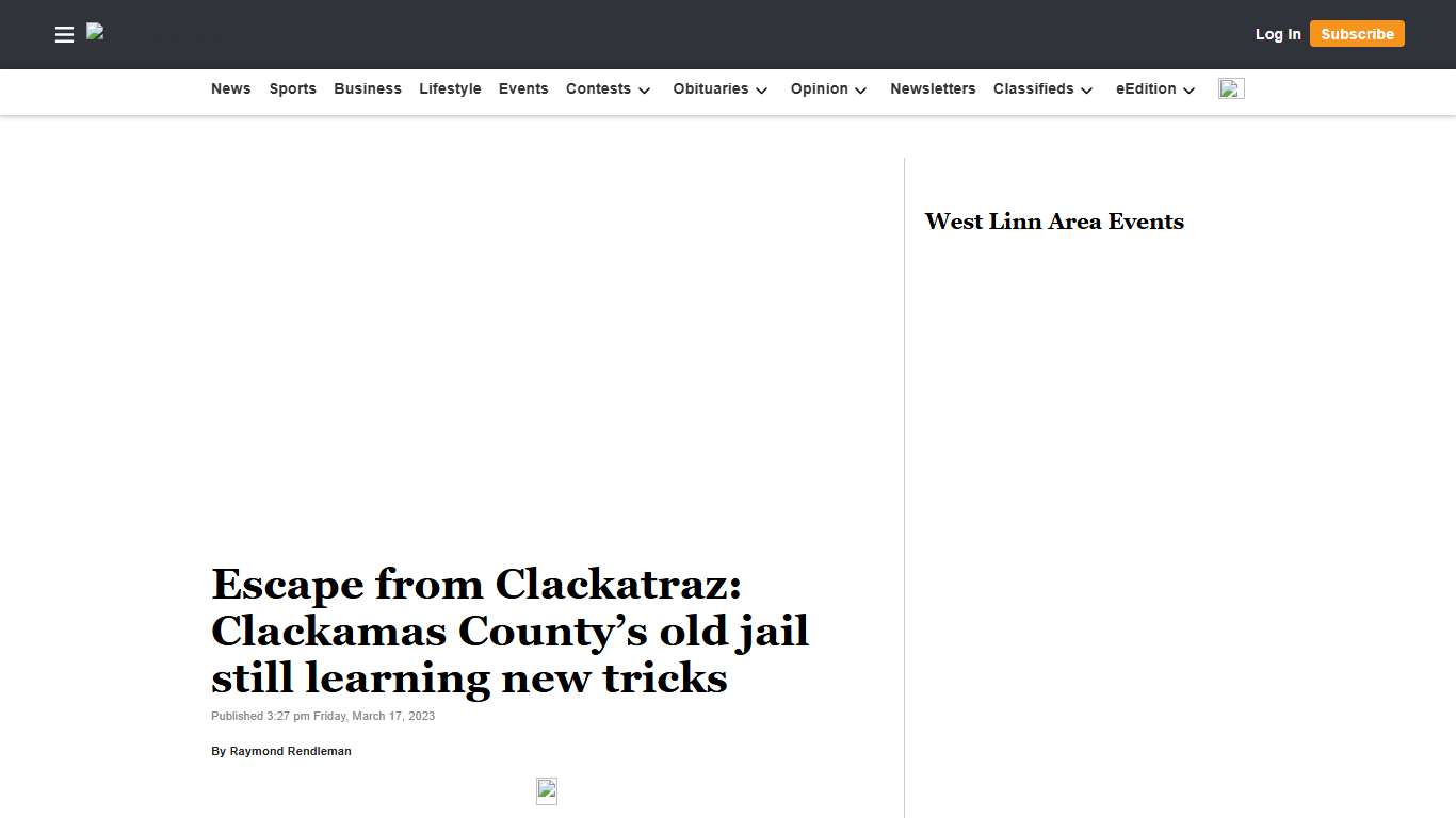Escape from Clackatraz: Clackamas County’s old jail still learning new tricks West Linn Tidings